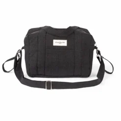 Sac à langer Mini Darcy en coton recyclé | Noir