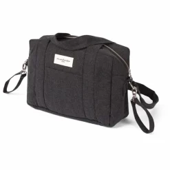 Sac à langer Mini Darcy en coton recyclé | Noir
