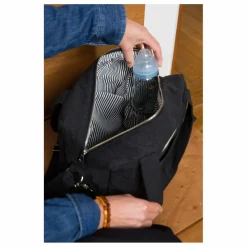 Sac à langer Mini Darcy en coton recyclé | Noir