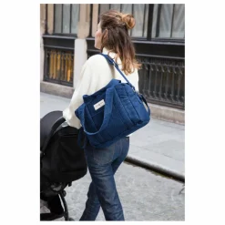 Sac à langer Mini Darcy en Denim Upcyclé | Denim brut