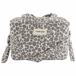 Sac à Langer Mini Darcy Léopard Coton Recyclé | Gris
