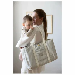 Sac à langer multifonction rayé | Bleu Clair