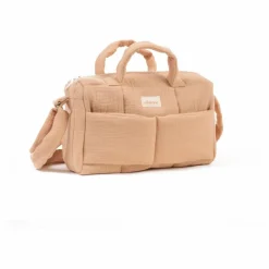 Sac à langer pour poupée gaze de coton | Latte