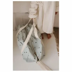 Sac à langer Raphaël imprimé cœurs | Bleu ciel