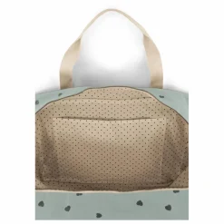 Sac à langer Raphaël imprimé cœurs | Bleu ciel