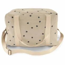 Sac à langer Raphaël imprimé cœurs | Sable