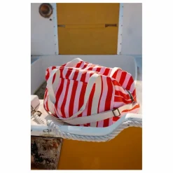 Sac à langer Raphaël rayé | Rouge
