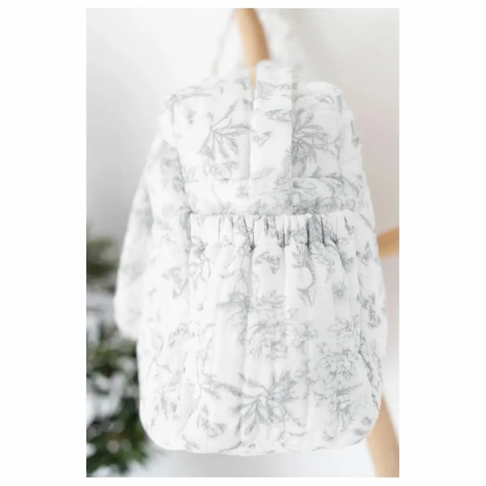 Sac à langer Toile de Jouy | Gris