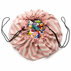 Sac / Tapis de jeu Noomad - Rayures | Rose