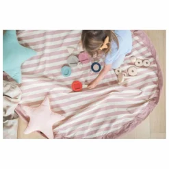 Sac / Tapis de jeu Noomad - Rayures | Rose