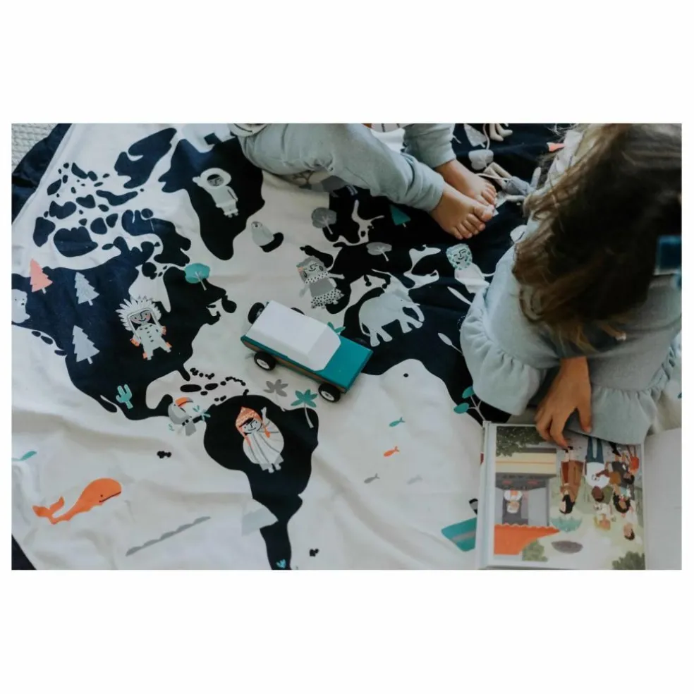 Sac / Tapis de jeu Noomad - Carte du Monde | Blanc
