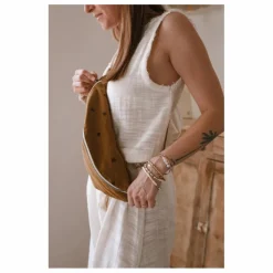 Sac banane Cœurs | Brun roux
