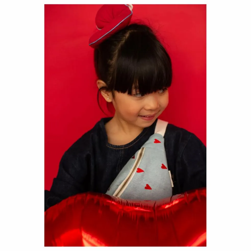 Sac banane enfant Hearts | Denim