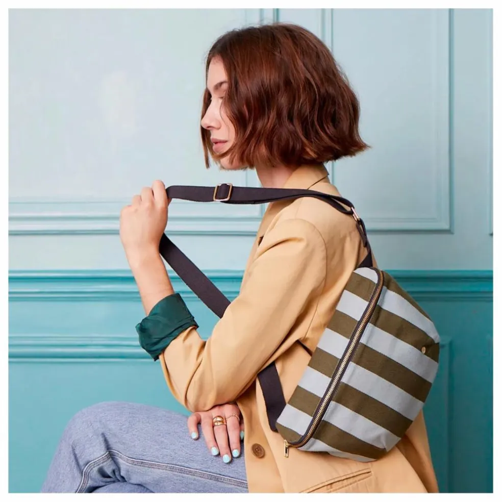 Sac banane Rita | Bleu Turquoise - Vert Foncé