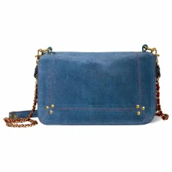 Sac Bobi Croûte Velours | Bleu jean