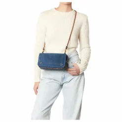 Sac Bobi Croûte Velours | Bleu jean