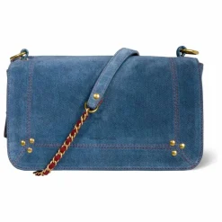 Sac Bobi Croûte Velours | Bleu jean