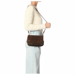 Sac Bobi Croûte Velours Léopard | Marron