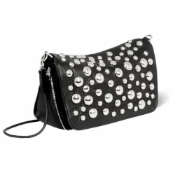Sac Bobi S Chèvre Grainé Silver | Noir