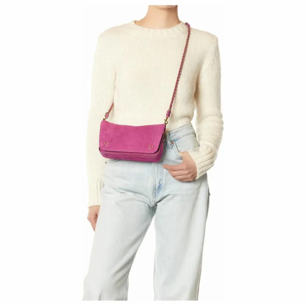 Sac Bobi S Croûte Velours | Rose fuschia