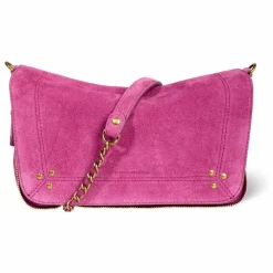 Sac Bobi S Croûte Velours | Rose fuschia