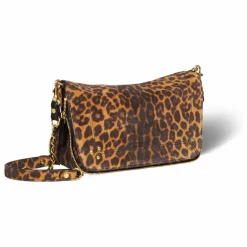 Sac Bobi S Croûte Velours Léopard | Camel