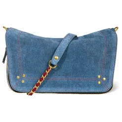 Sac Bobi S Croûte Velours | Bleu jean