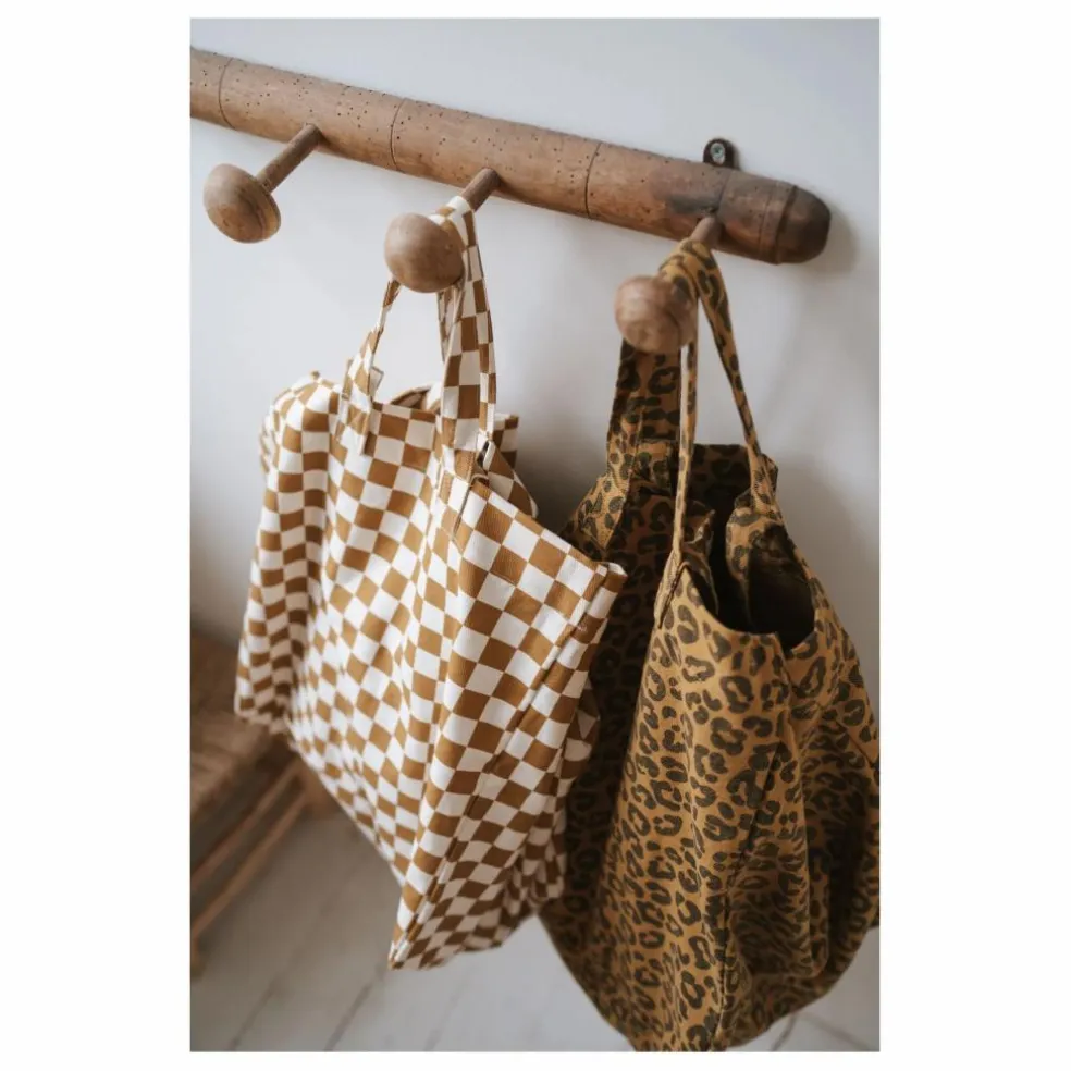 Sac cabas Elisa Damier | Caramel