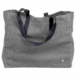 Sac cabas rayé en coton bio Basile | Caviar