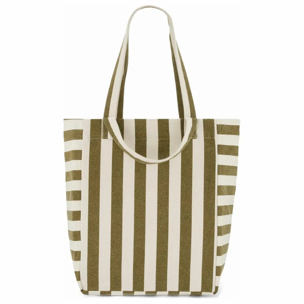 Sac cabas rayée Elisabeth | Olive