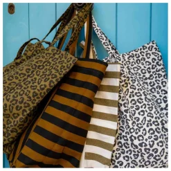 Sac cabas rayée Elisabeth | Olive