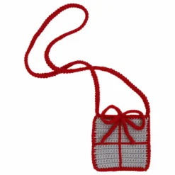 Sac Cadeau de Noël Laine Mérinos | Rouge