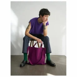 Sac City Iona en toile de coton | Pourpre