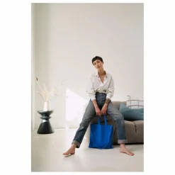 Sac City Iona en toile de coton | Bleu