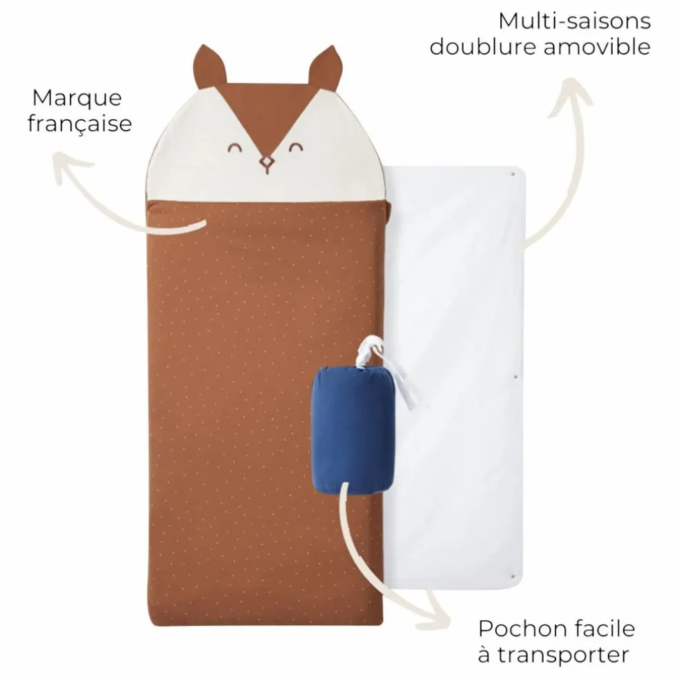 Sac de couchage multi-saison Ecureil | Caramel