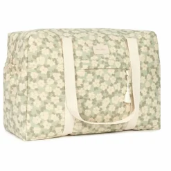 Sac de maternité imperméable en coton bio Opéra Sakura | Sauge