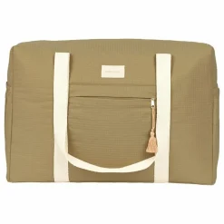 Sac de maternité imperméable en coton bio Opéra | Olive