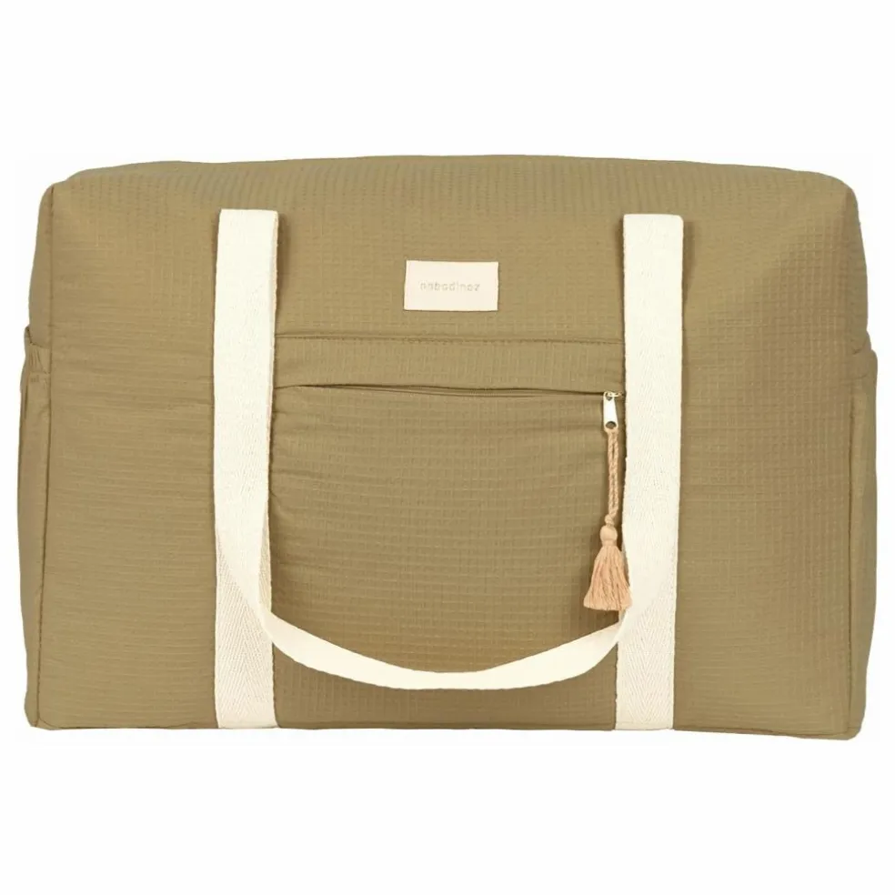Sac de maternité imperméable en coton bio Opéra | Olive