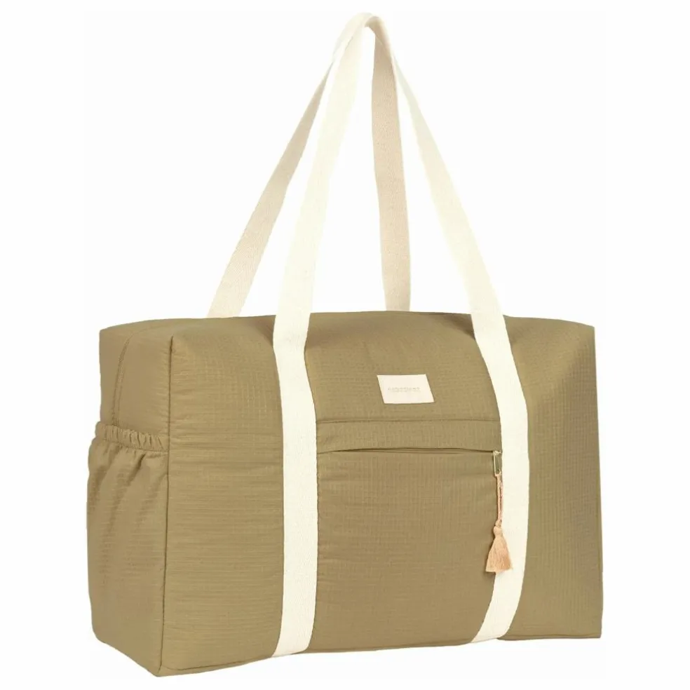 Sac de maternité imperméable en coton bio Opéra | Olive