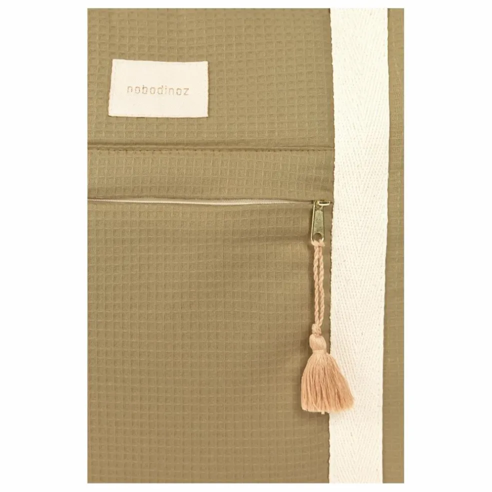 Sac de maternité imperméable en coton bio Opéra | Olive