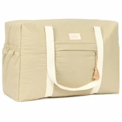 Sac de maternité imperméable en coton bio Opéra | Sauge