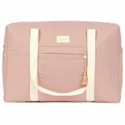 Sac de maternité imperméable en coton bio Opéra | Rose pâle