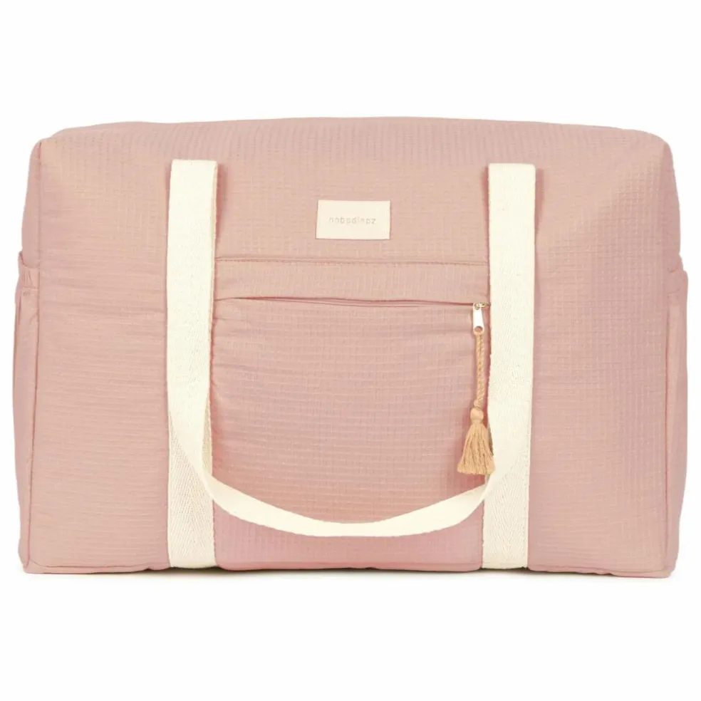 Sac de maternité imperméable en coton bio Opéra | Rose pâle