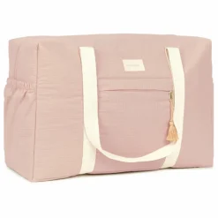 Sac de maternité imperméable en coton bio Opéra | Rose pâle