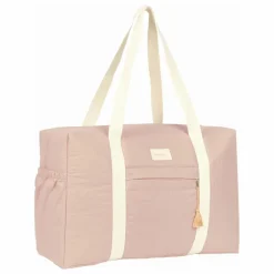 Sac de maternité imperméable en coton bio Opéra | Rose pâle