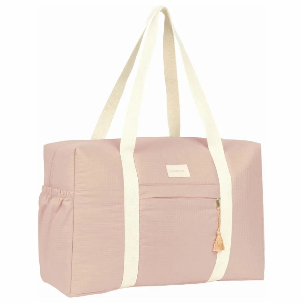Sac de maternité imperméable en coton bio Opéra | Rose pâle