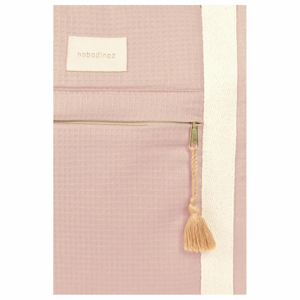 Sac de maternité imperméable en coton bio Opéra | Rose pâle