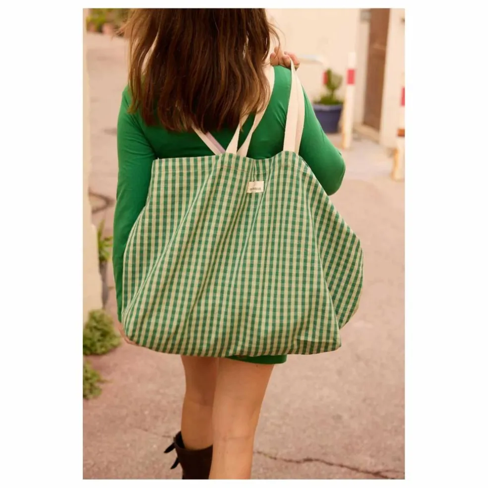 Sac de plage Vichy | Vert Menthe