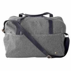 Sac de voyage rayé en coton bio Basile | Caviar