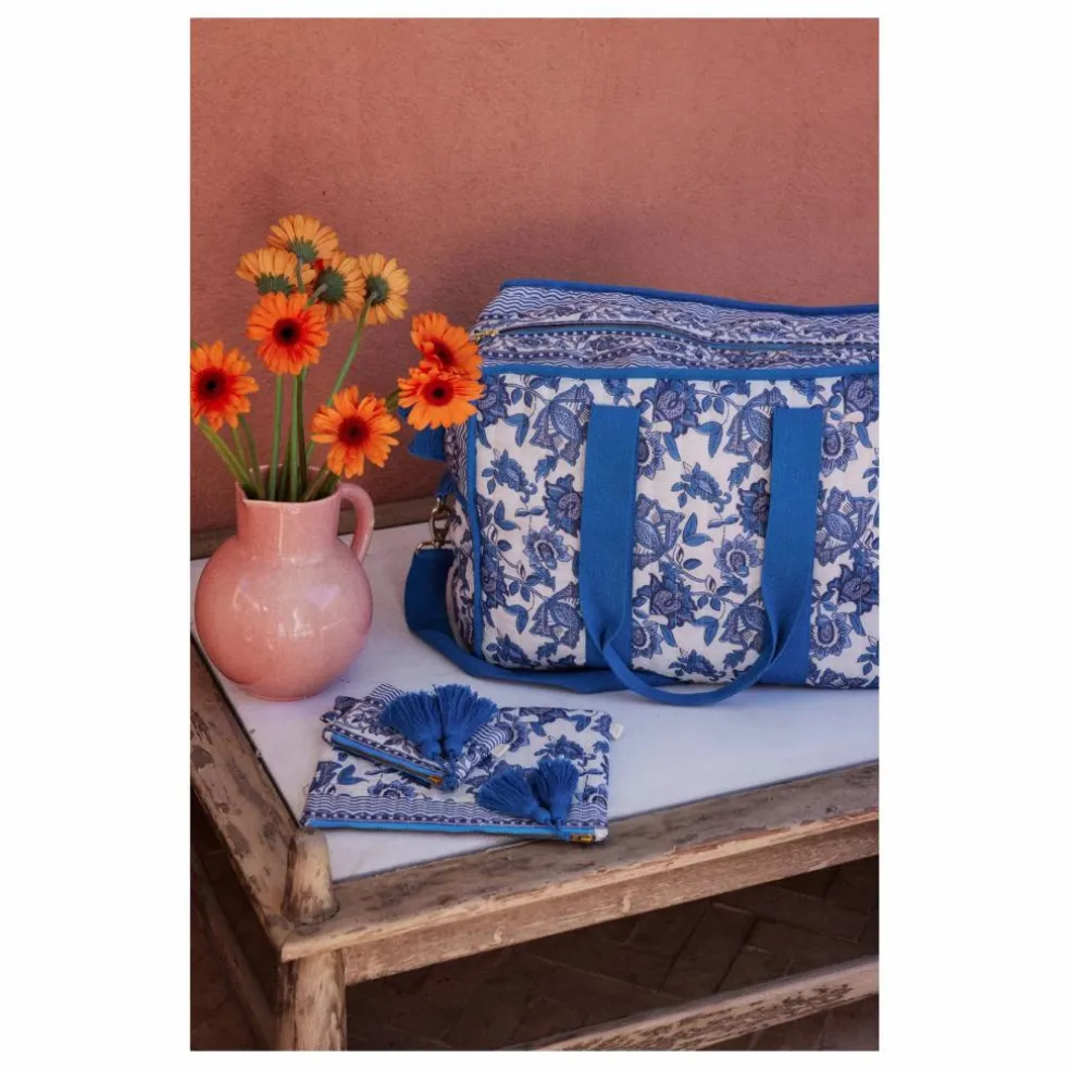 Sac 36h Lilio en coton bio | Bleu azur